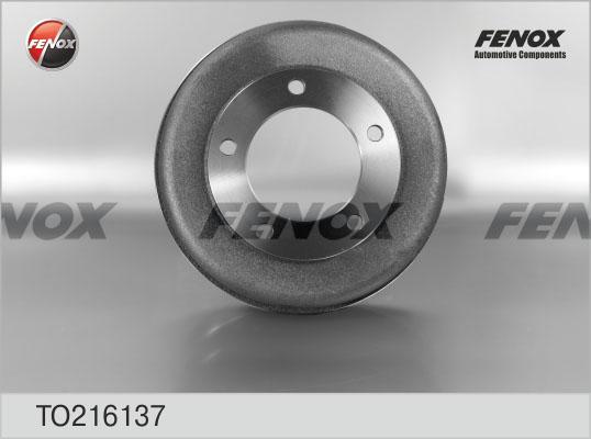 Fenox TO216137 - Гальмівний барабан autocars.com.ua