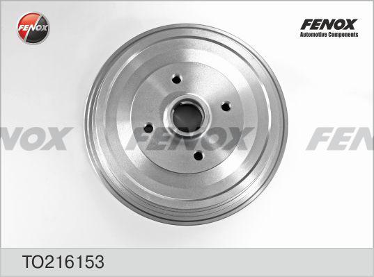 Fenox TO216153 - Гальмівний барабан autocars.com.ua