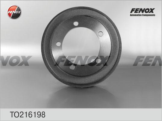 Fenox TO216198 - Гальмівний барабан autocars.com.ua