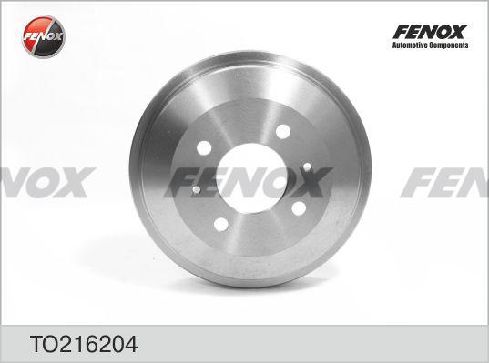 Fenox TO216204 - Гальмівний барабан autocars.com.ua