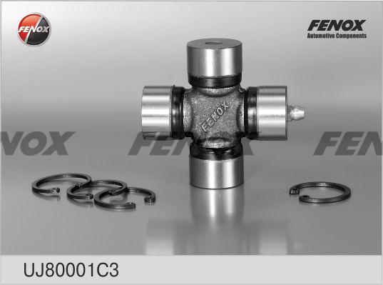 Fenox UJ80001C3 - Шарнір, колонка рульового управління autocars.com.ua