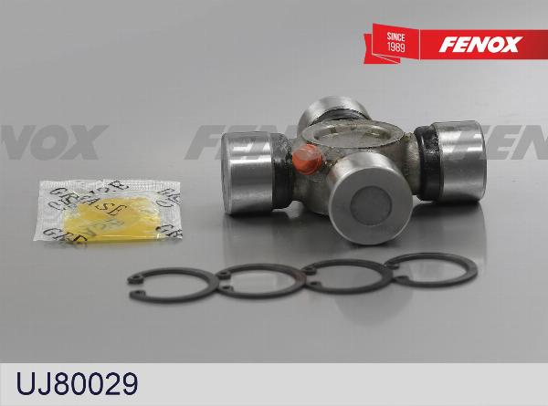 Fenox UJ80029 - Шарнір, поздовжній вал autocars.com.ua