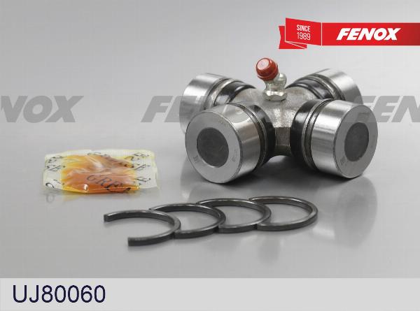 Fenox UJ80060 - Шарнір, поздовжній вал autocars.com.ua