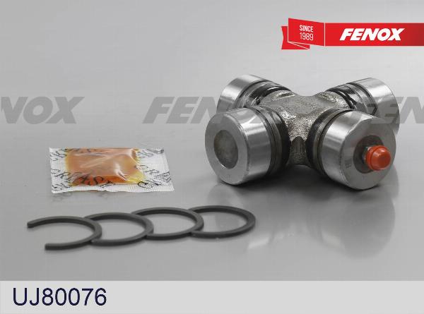 Fenox UJ80076 - Шарнір, поздовжній вал autocars.com.ua