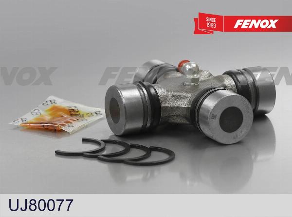 Fenox UJ80077 - Шарнір, поздовжній вал autocars.com.ua