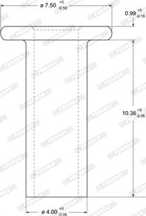 Ferodo 93021 - Заклепка, накладки барабанного тормоза avtokuzovplus.com.ua