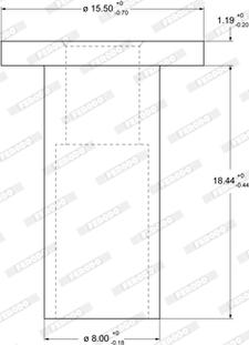 Ferodo 93059 - Заклепка, накладки барабанного тормоза avtokuzovplus.com.ua