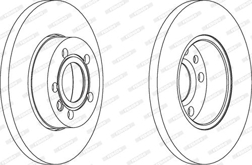 Ferodo DDF101-1 - Тормозной диск avtokuzovplus.com.ua