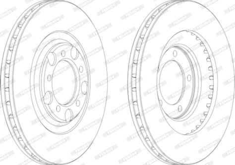 Ferodo DDF1071 - Тормозной диск avtokuzovplus.com.ua