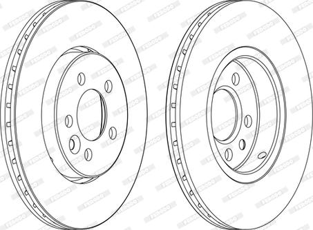 Ferodo DDF1080C-D - Гальмівний диск autocars.com.ua