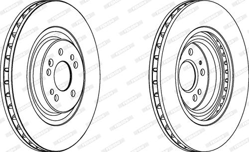 Ferodo DDF1085 - Гальмівний диск autocars.com.ua