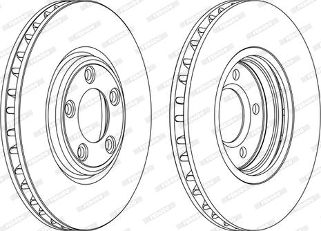 Ferodo DDF1107C-D - Гальмівний диск autocars.com.ua