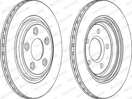 Ferodo DDF1108C-D - Гальмівний диск autocars.com.ua