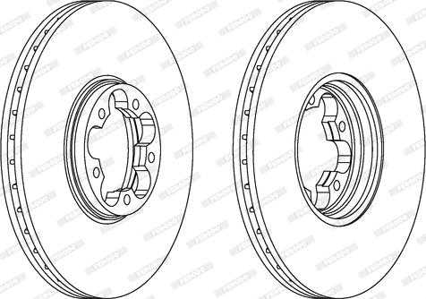 Ferodo DDF1112C - Гальмівний диск autocars.com.ua