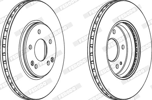 Ferodo DDF1136X - Гальмівний диск autocars.com.ua