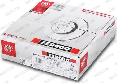 Ferodo DDF1140P-D - Гальмівний диск autocars.com.ua