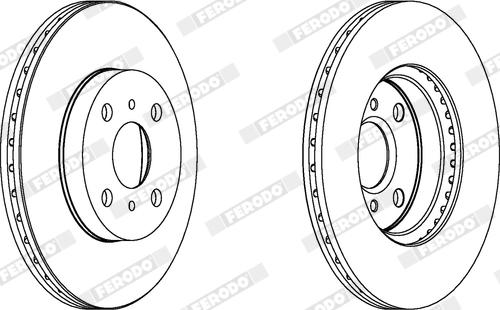 Ferodo DDF1149X - Гальмівний диск autocars.com.ua