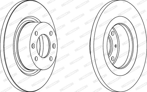 Ferodo DDF1157C - Гальмівний диск autocars.com.ua