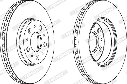 Ferodo DDF1163X - Гальмівний диск autocars.com.ua