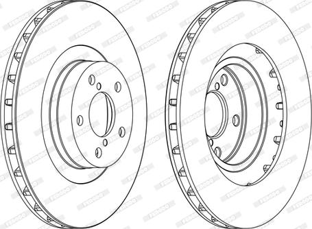 Ferodo DDF1175C-D - Гальмівний диск autocars.com.ua