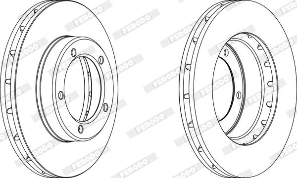 Ferodo DDF1211X - Тормозной диск avtokuzovplus.com.ua