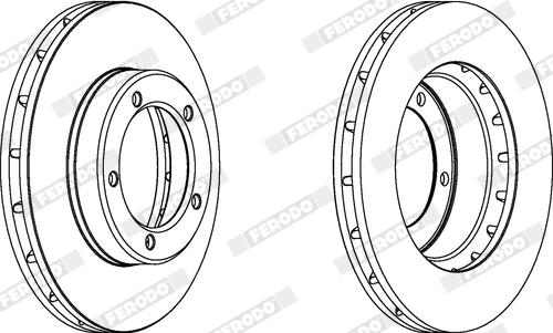 Ferodo DDF1211X - Тормозной диск avtokuzovplus.com.ua