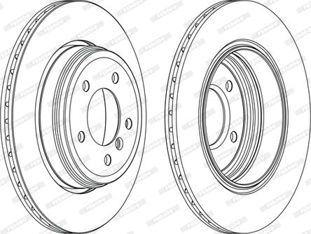 Ferodo DDF1260C-D - Гальмівний диск autocars.com.ua