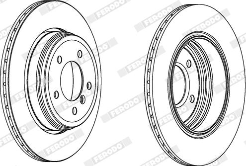 Ferodo DDF1260X - Тормозной диск avtokuzovplus.com.ua