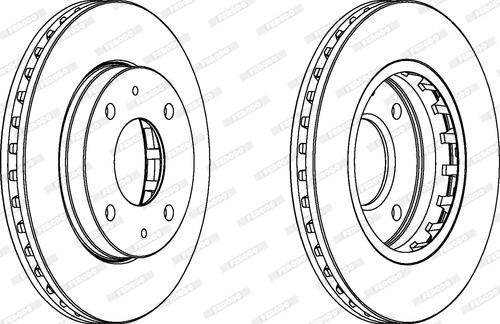 Ferodo DDF1270 - Гальмівний диск autocars.com.ua