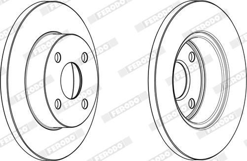 Ferodo DDF1318X - Гальмівний диск autocars.com.ua