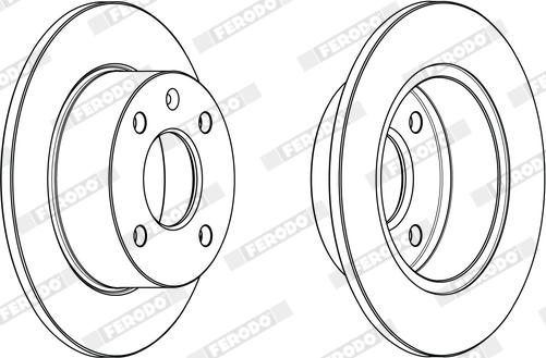 Ferodo DDF1327X - Гальмівний диск autocars.com.ua