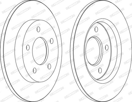 Ferodo DDF1420P-D - Тормозной диск avtokuzovplus.com.ua