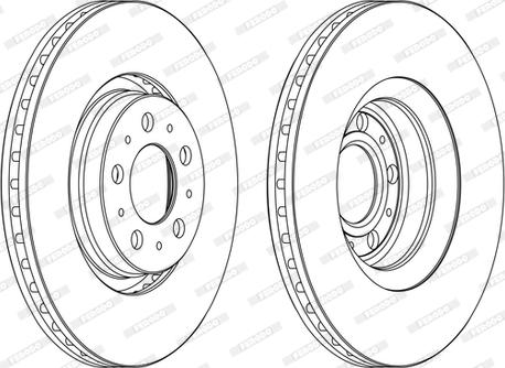 Ferodo DDF1426C-D - Гальмівний диск autocars.com.ua