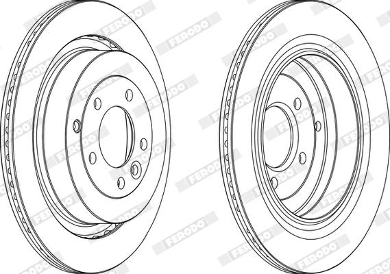 Ferodo DDF1433X - Гальмівний диск autocars.com.ua