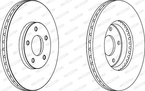 Ferodo DDF1478 - Гальмівний диск autocars.com.ua