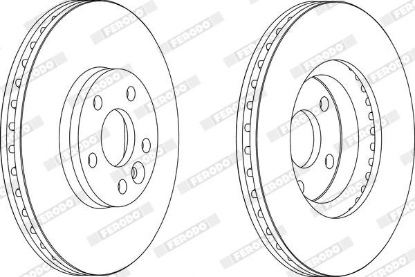 Ferodo DDF1567X - Тормозной диск autodnr.net