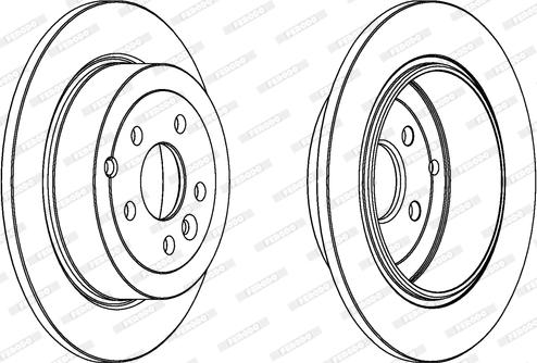 Ferodo DDF1578 - Гальмівний диск autocars.com.ua