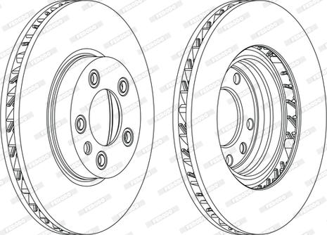 Ferodo DDF1591LC-1-D - Гальмівний диск autocars.com.ua