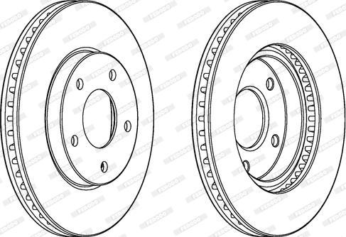 Ferodo DDF1599 - Гальмівний диск autocars.com.ua