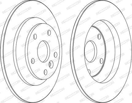 Ferodo DDF1616C-D - Гальмівний диск autocars.com.ua