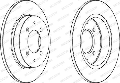 Ferodo DDF1622 - Гальмівний диск autocars.com.ua
