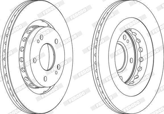 Ferodo DDF1642X - Тормозной диск autodnr.net