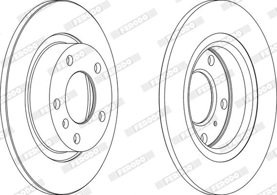 Ferodo DDF1651X - Тормозной диск avtokuzovplus.com.ua