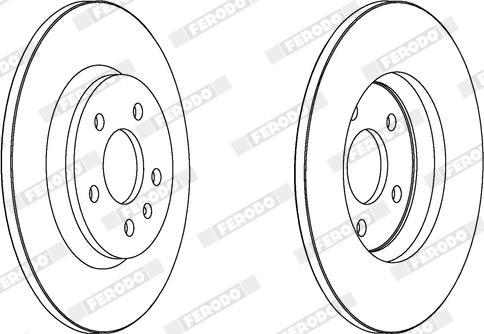 Ferodo DDF1666X - Тормозной диск autodnr.net