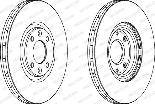 Ferodo DDF1676 - Гальмівний диск autocars.com.ua