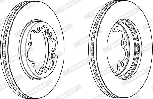 Ferodo DDF1686X - Гальмівний диск autocars.com.ua