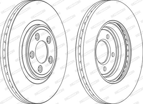 Ferodo DDF1702DC-D - Гальмівний диск autocars.com.ua