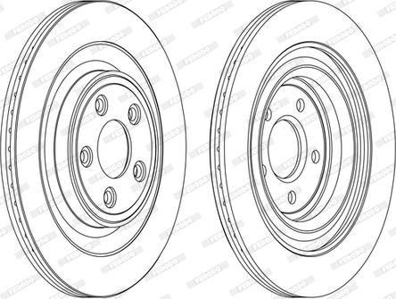 Ferodo DDF1703DC-D - Гальмівний диск autocars.com.ua