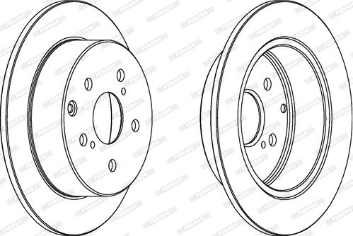 Ferodo DDF1704 - Гальмівний диск autocars.com.ua