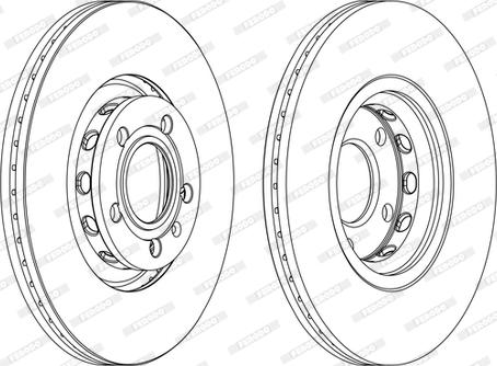 Ferodo DDF1707C-D - Гальмівний диск autocars.com.ua